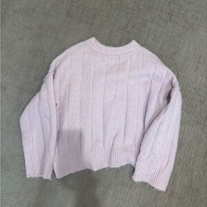 Topshop Soft Blush Crew Neck Sweater